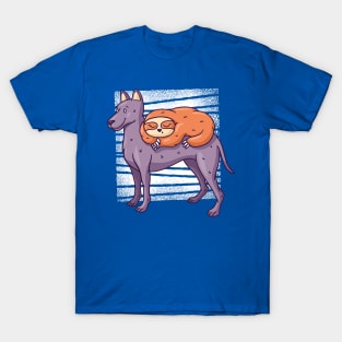 SLOTH ON A DOG T-Shirt